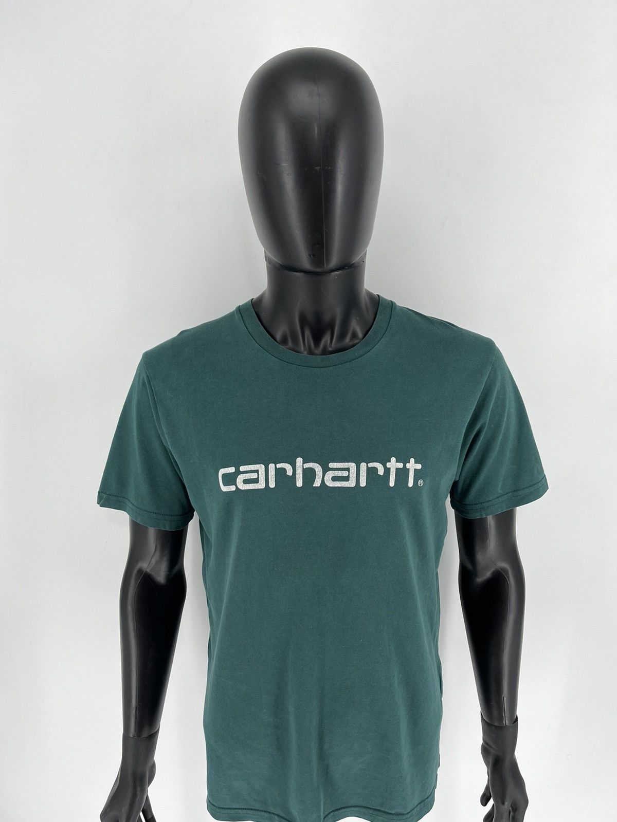 Carhartt TRASHED Carhartt Centr Big Logo Vintage Y2K Style Shirt Size US M / EU 48-50 / 2 - 6 Thumbnail