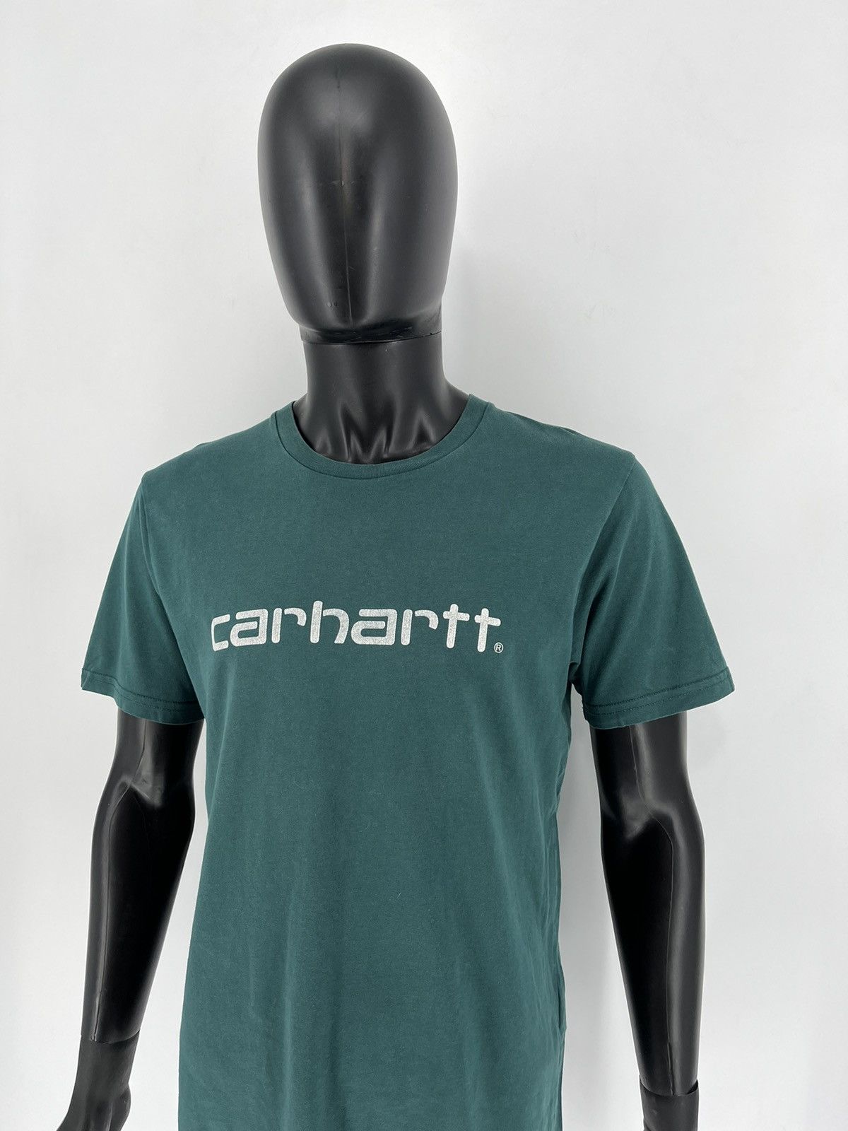 Carhartt TRASHED Carhartt Centr Big Logo Vintage Y2K Style Shirt Size US M / EU 48-50 / 2 - 5 Thumbnail