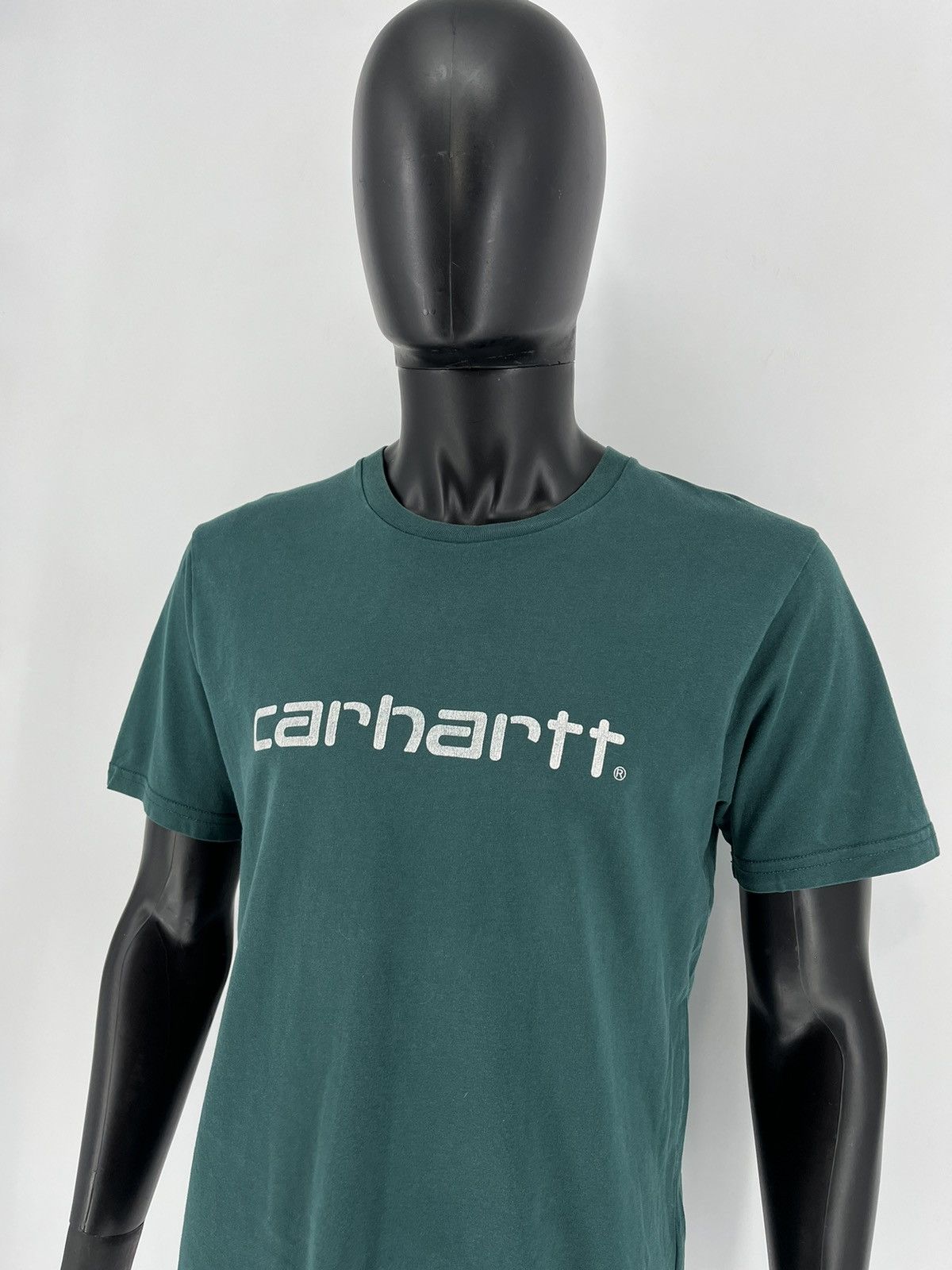 Carhartt TRASHED Carhartt Centr Big Logo Vintage Y2K Style Shirt Size US M / EU 48-50 / 2 - 7 Thumbnail