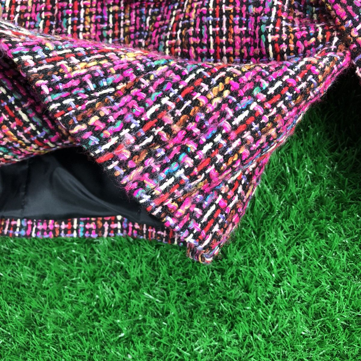 Japanese Brand Vintage Tweed Jacket Cropped Luxury Style Design Size XS / US 0-2 / IT 36-38 - 10 Thumbnail