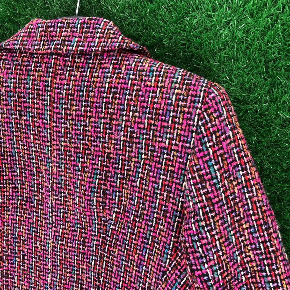 Japanese Brand Vintage Tweed Jacket Cropped Luxury Style Design Size XS / US 0-2 / IT 36-38 - 5 Thumbnail