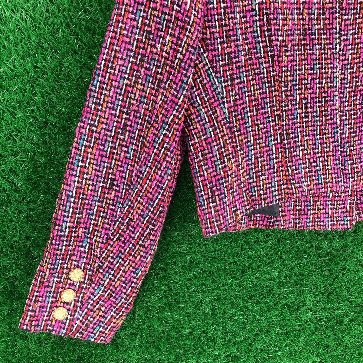 Japanese Brand Vintage Tweed Jacket Cropped Luxury Style Design Size XS / US 0-2 / IT 36-38 - 6 Thumbnail