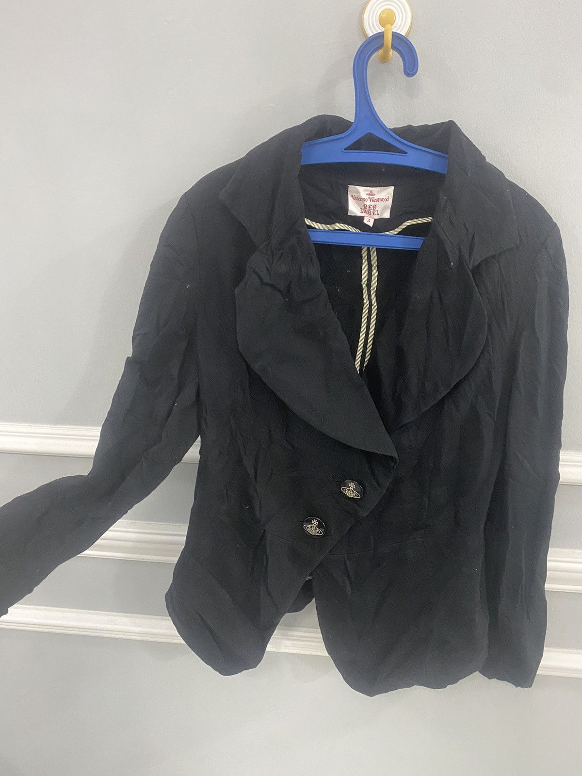 Vivienne Westwood VIVIENNE WESTWOOD RED LABEL ASYMMETRICAL COTTON BLAZER Size S / US 4 / IT 40 - 5 Thumbnail