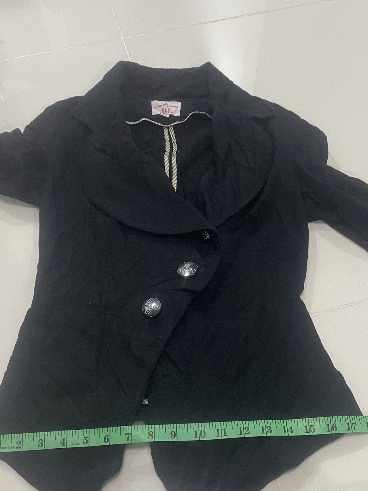 Vivienne Westwood VIVIENNE WESTWOOD RED LABEL ASYMMETRICAL COTTON BLAZER Size S / US 4 / IT 40 - 12 Thumbnail