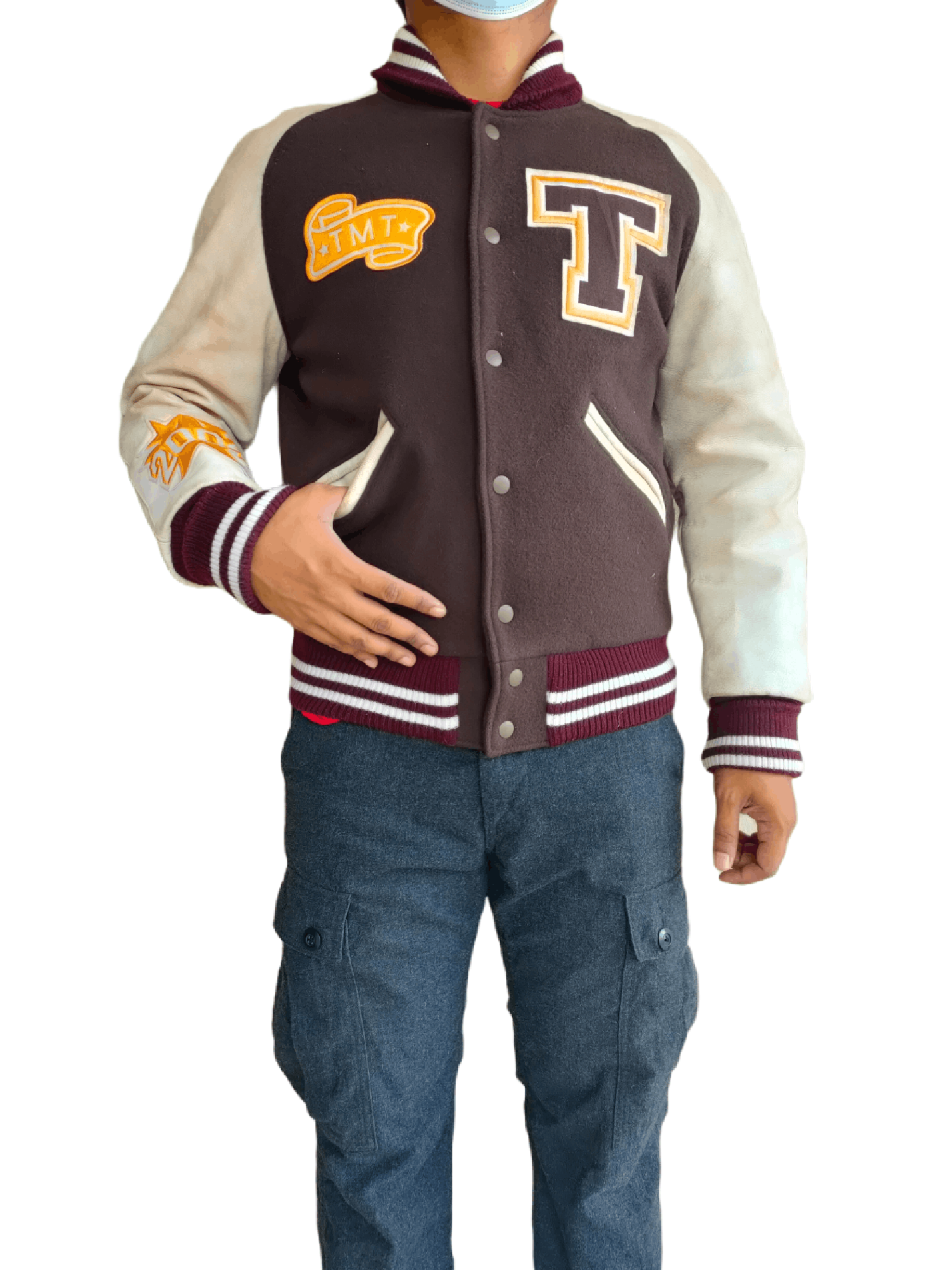 TMT 🔥VTG T.M.T JAPAN VARSITY JACKETS WOOL/LEATHER Size US M / EU 48-50 / 2 - 2 Thumbnail