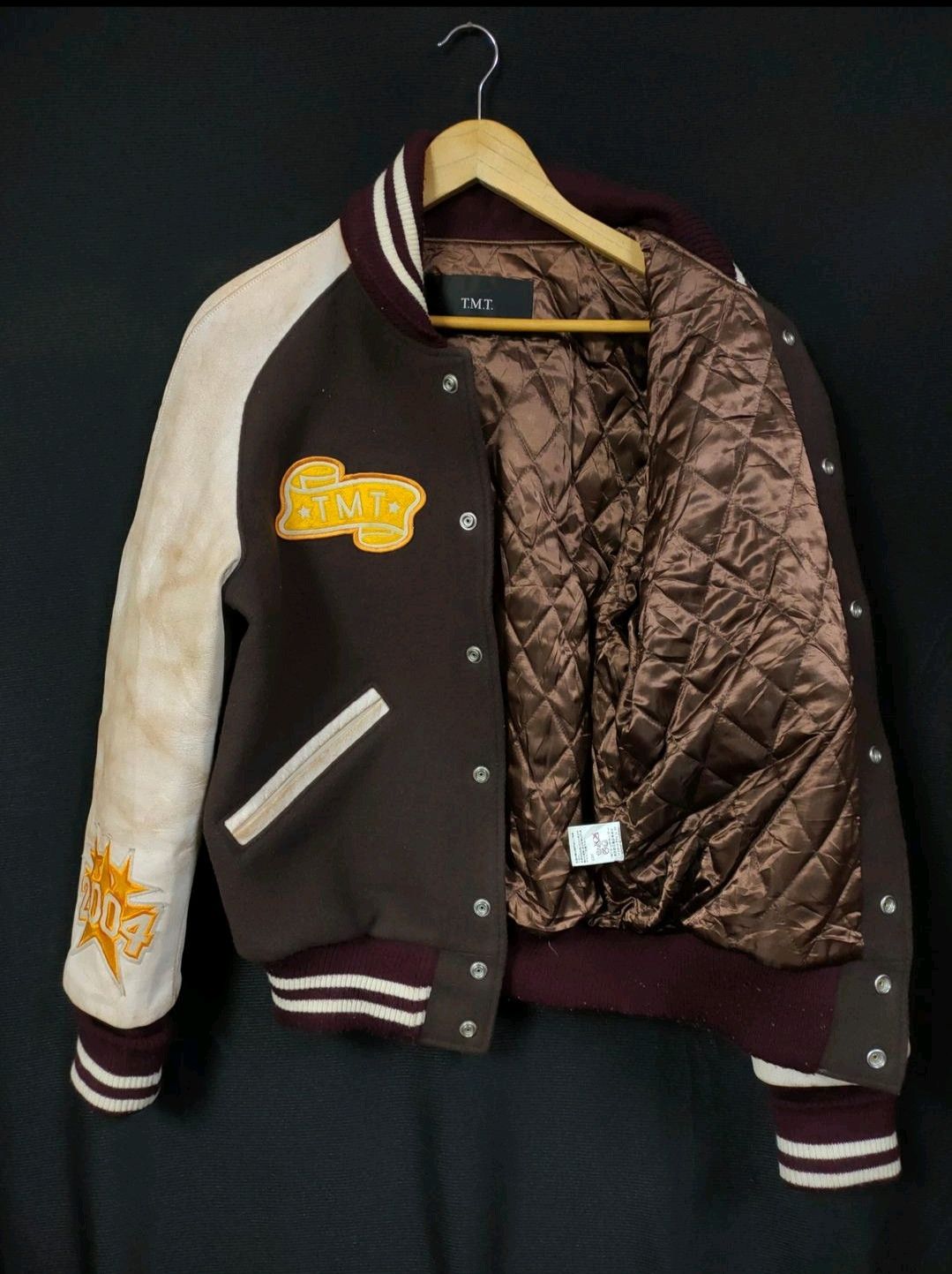 TMT 🔥VTG T.M.T JAPAN VARSITY JACKETS WOOL/LEATHER Size US M / EU 48-50 / 2 - 8 Thumbnail