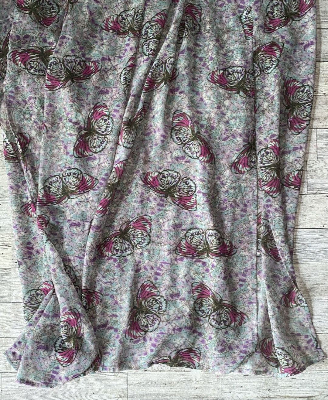 Nordstrom Kate & Mallory, Sheer, Butterfly Print, Duster/Maxi Dress Size S / US 4 / IT 40 - 8 Thumbnail