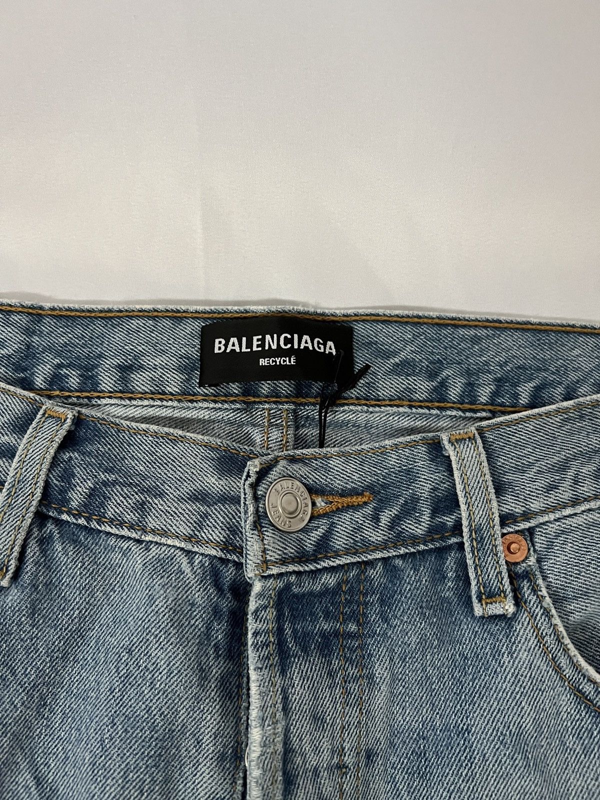 Balenciaga *RARE* Balenciaga Bicolor Denim SZ.M Size US 32 / EU 48 - 3 Thumbnail