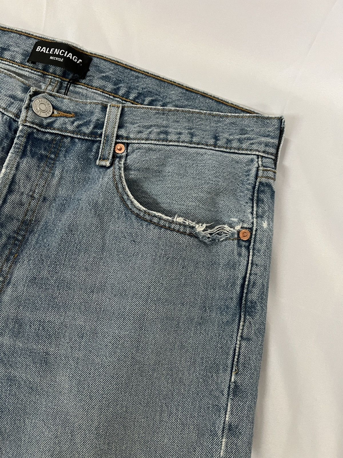 Balenciaga *RARE* Balenciaga Bicolor Denim SZ.M Size US 32 / EU 48 - 4 Thumbnail