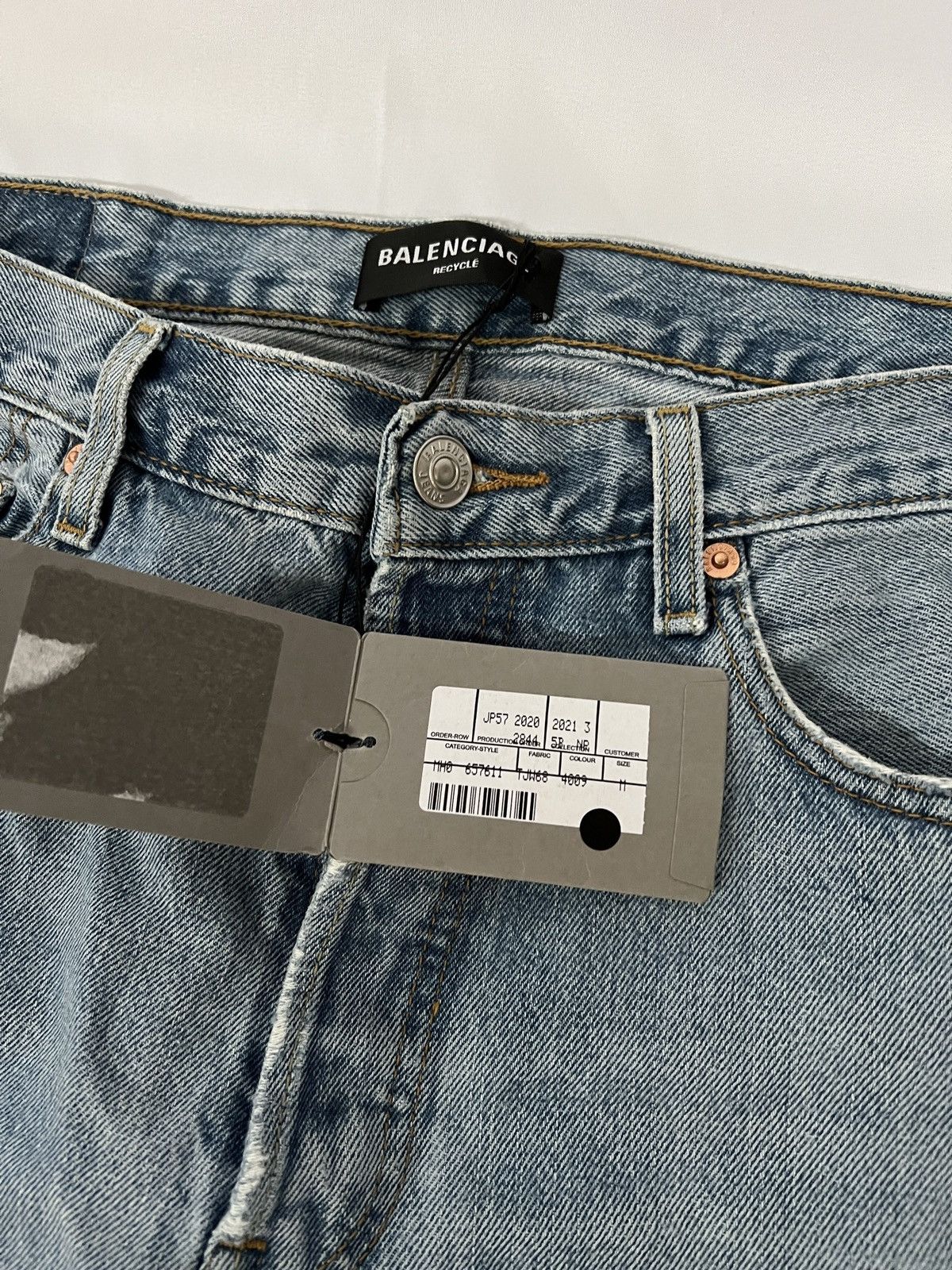Balenciaga *RARE* Balenciaga Bicolor Denim SZ.M Size US 32 / EU 48 - 5 Thumbnail