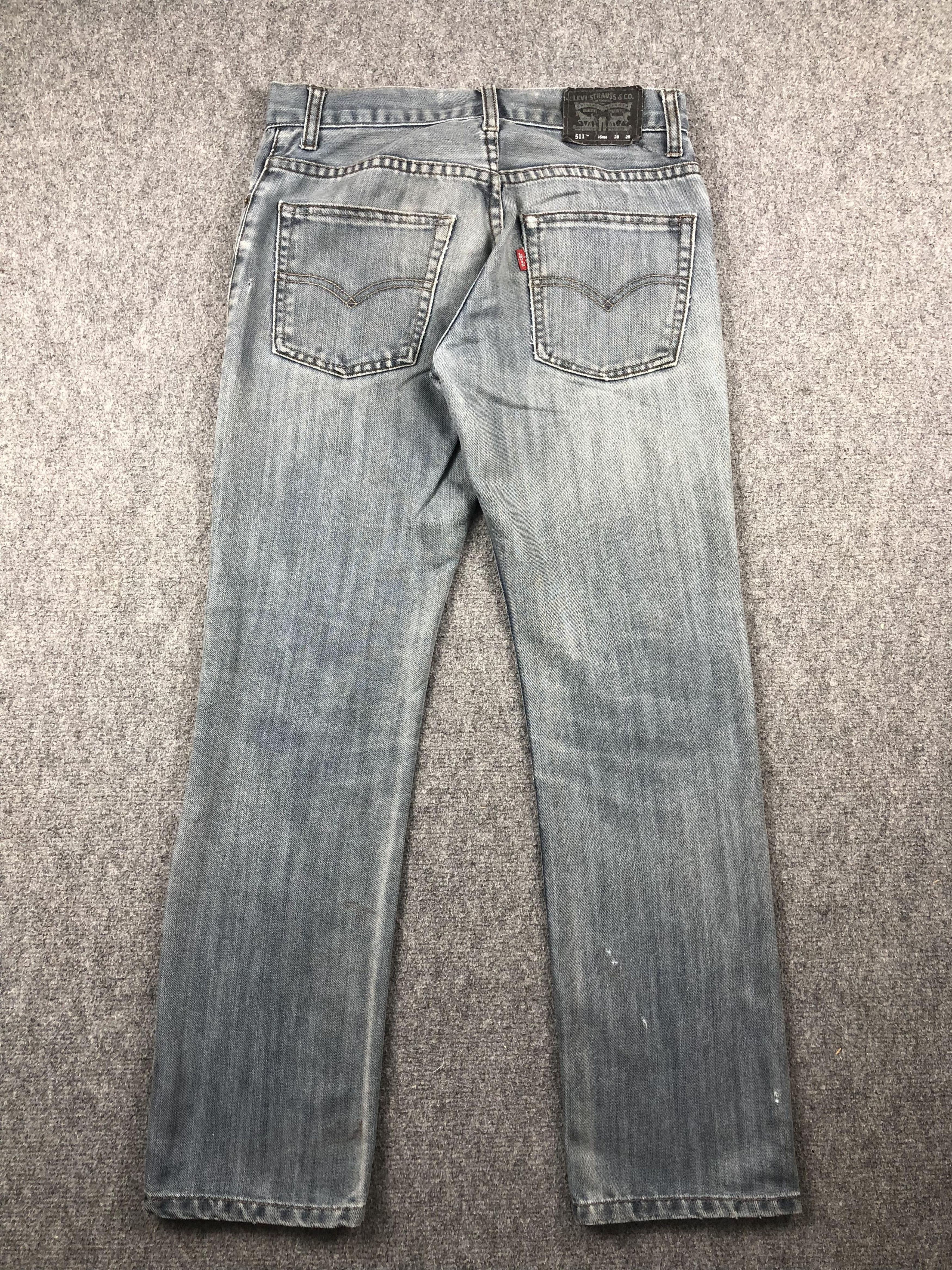 Levi's Vintage Levis 511 Faded Black Skinny Jeans DP2282 Size US 29 - 3 Thumbnail