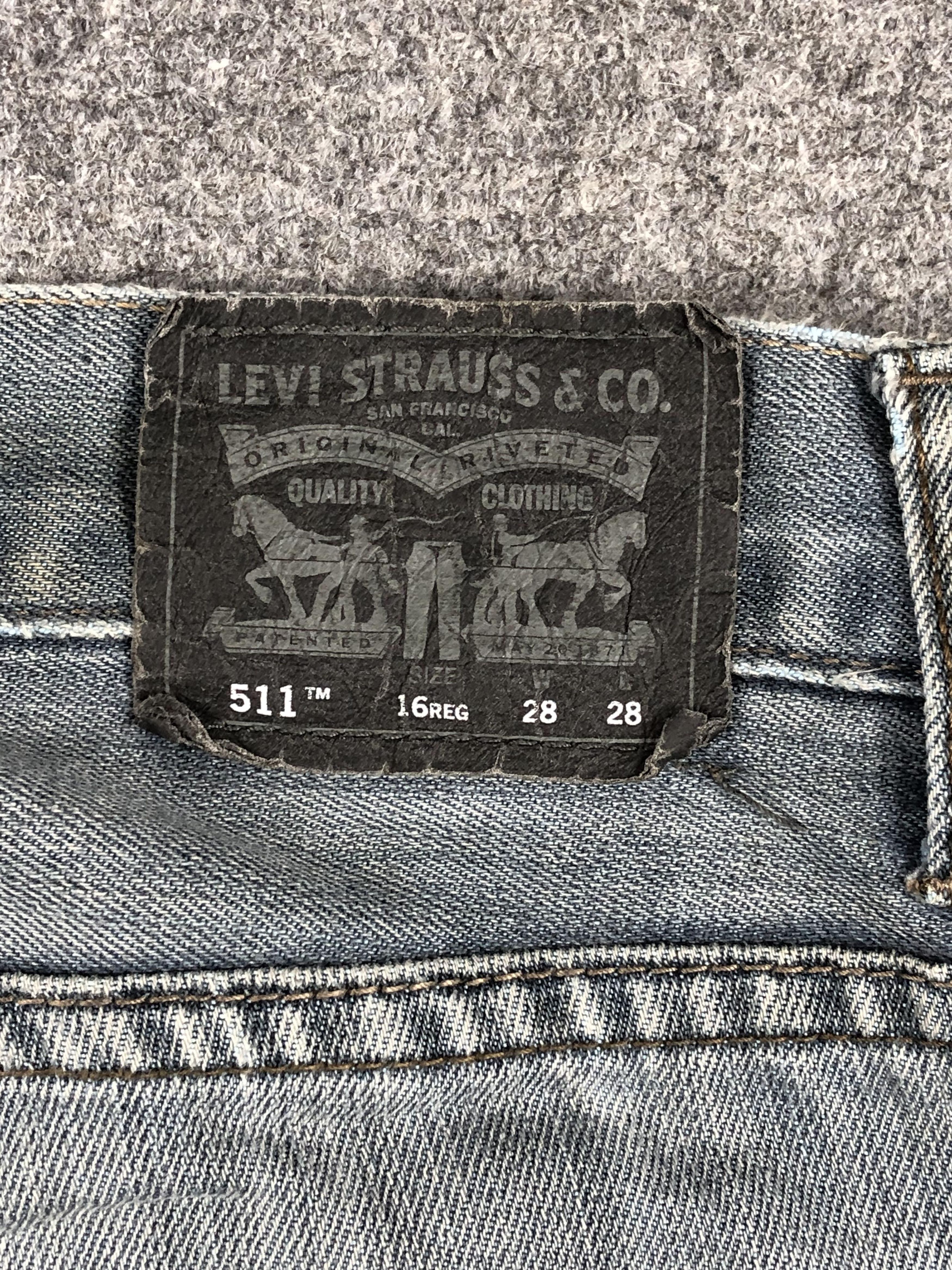 Levi's Vintage Levis 511 Faded Black Skinny Jeans DP2282 Size US 29 - 5 Thumbnail