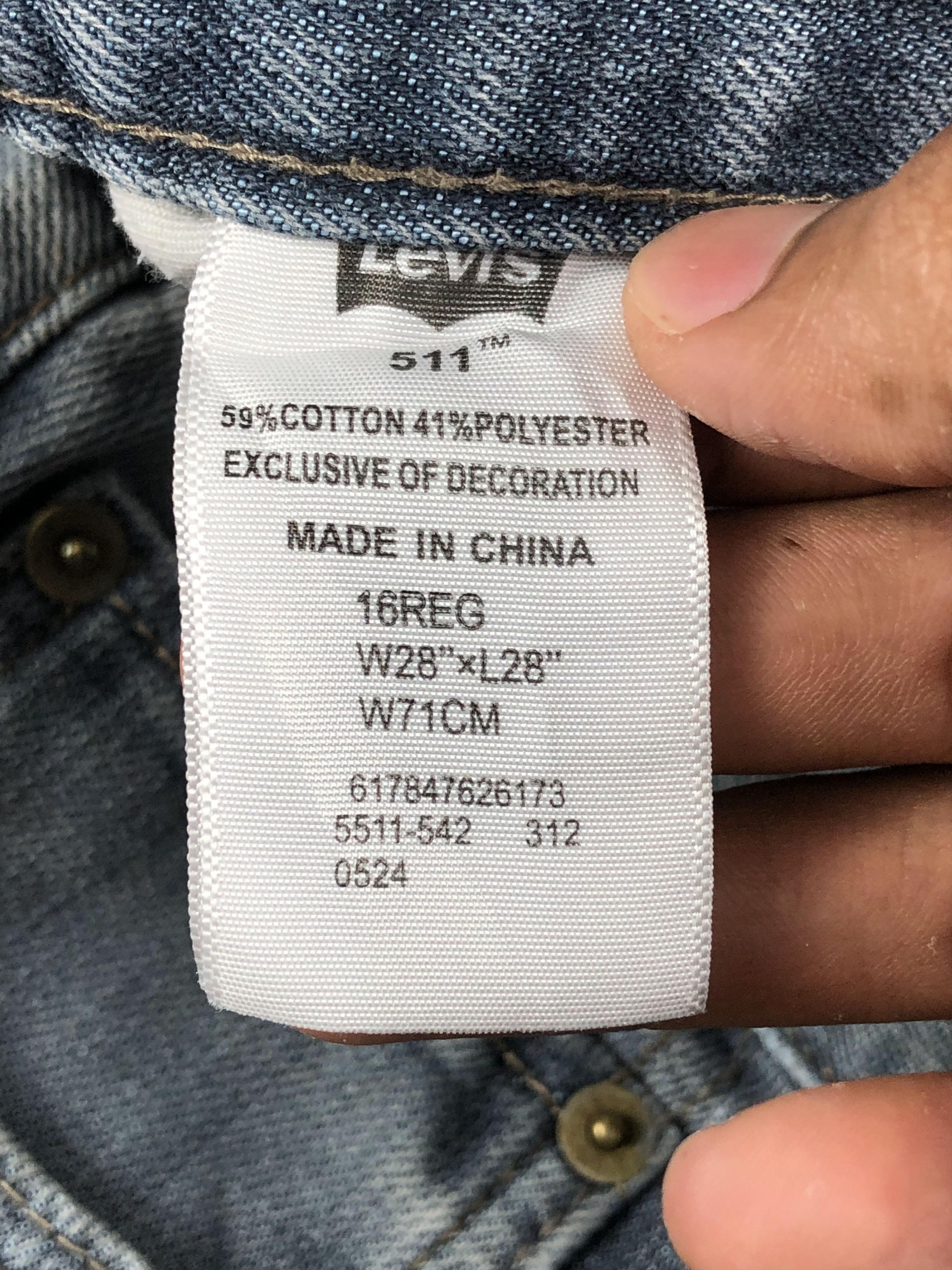 Levi's Vintage Levis 511 Faded Black Skinny Jeans DP2282 Size US 29 - 6 Thumbnail