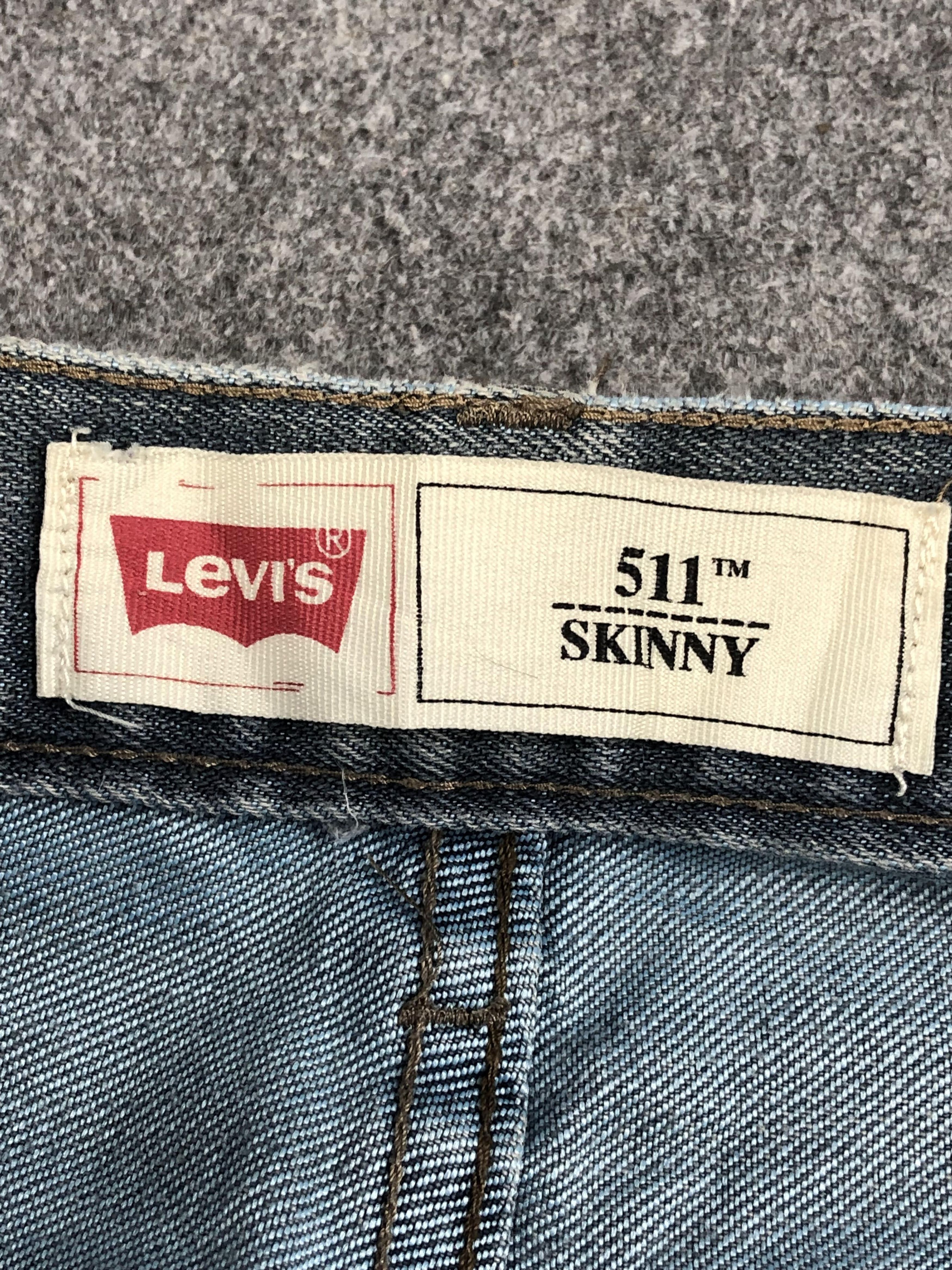 Levi's Vintage Levis 511 Faded Black Skinny Jeans DP2282 Size US 29 - 10 Thumbnail