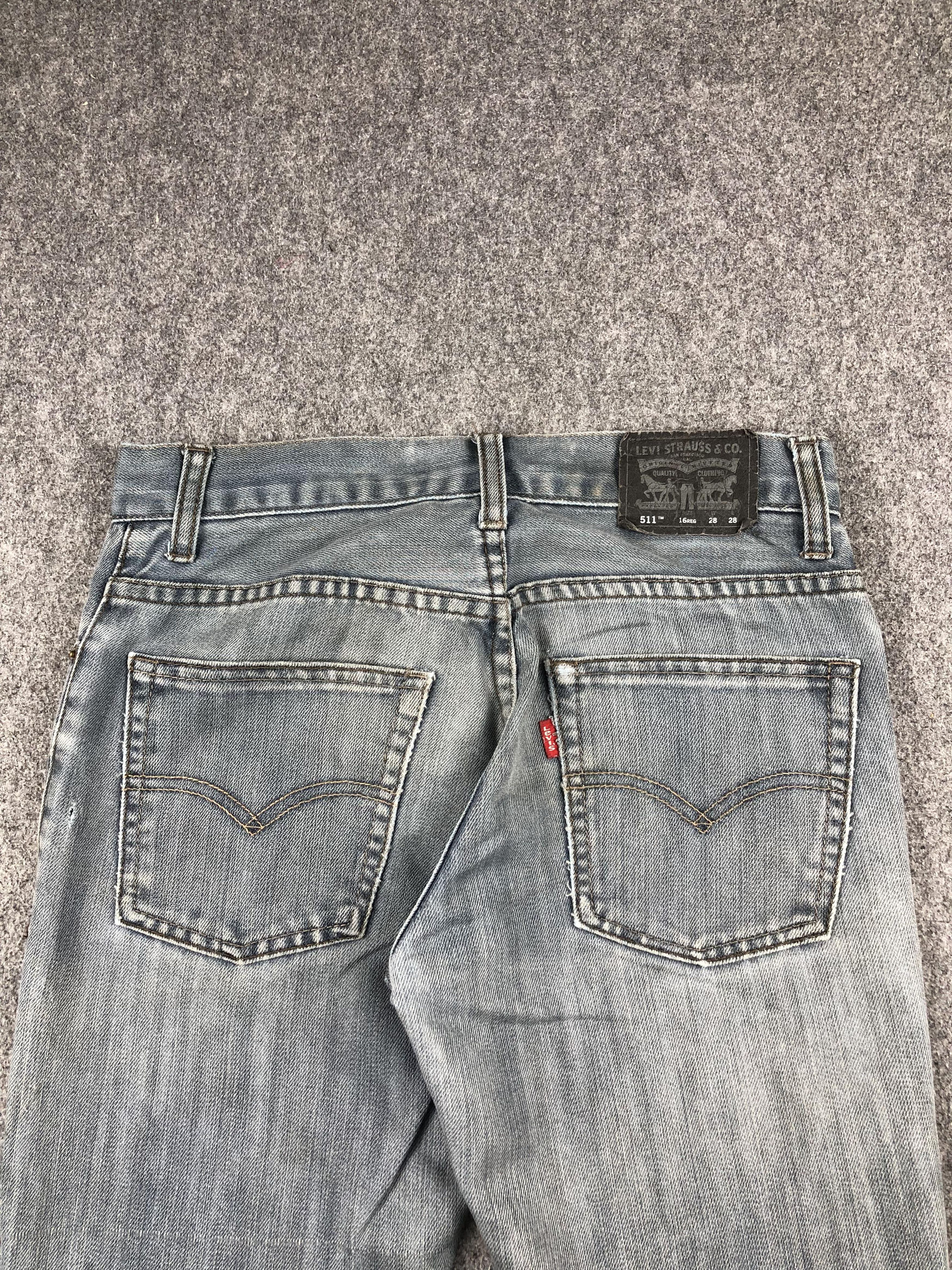 Levi's Vintage Levis 511 Faded Black Skinny Jeans DP2282 Size US 29 - 4 Thumbnail