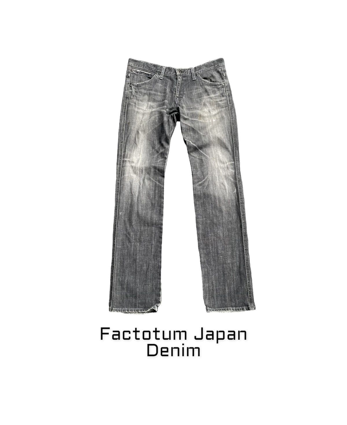 FACTOTUM × Japanese Brand × Vintage Vintage Factotum Japan Aging Wash Denim Size US 33 - 1 Thumbnail