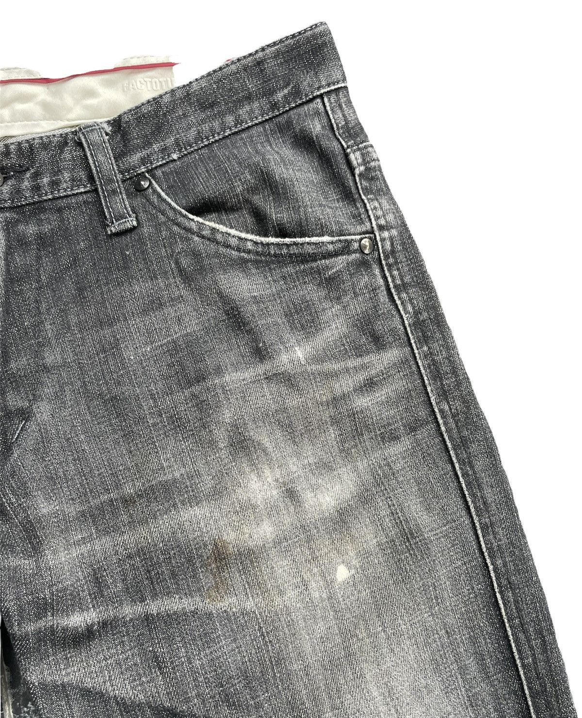 FACTOTUM × Japanese Brand × Vintage Vintage Factotum Japan Aging Wash Denim Size US 33 - 8 Thumbnail