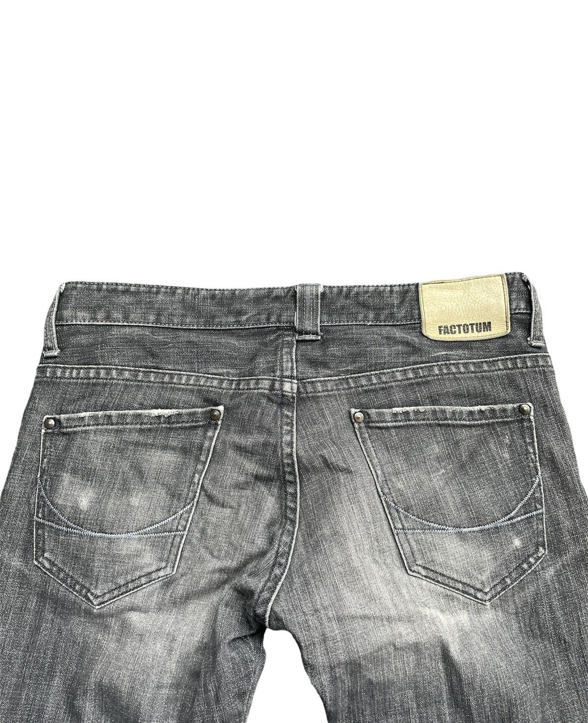 FACTOTUM × Japanese Brand × Vintage Vintage Factotum Japan Aging Wash Denim Size US 33 - 14 Thumbnail