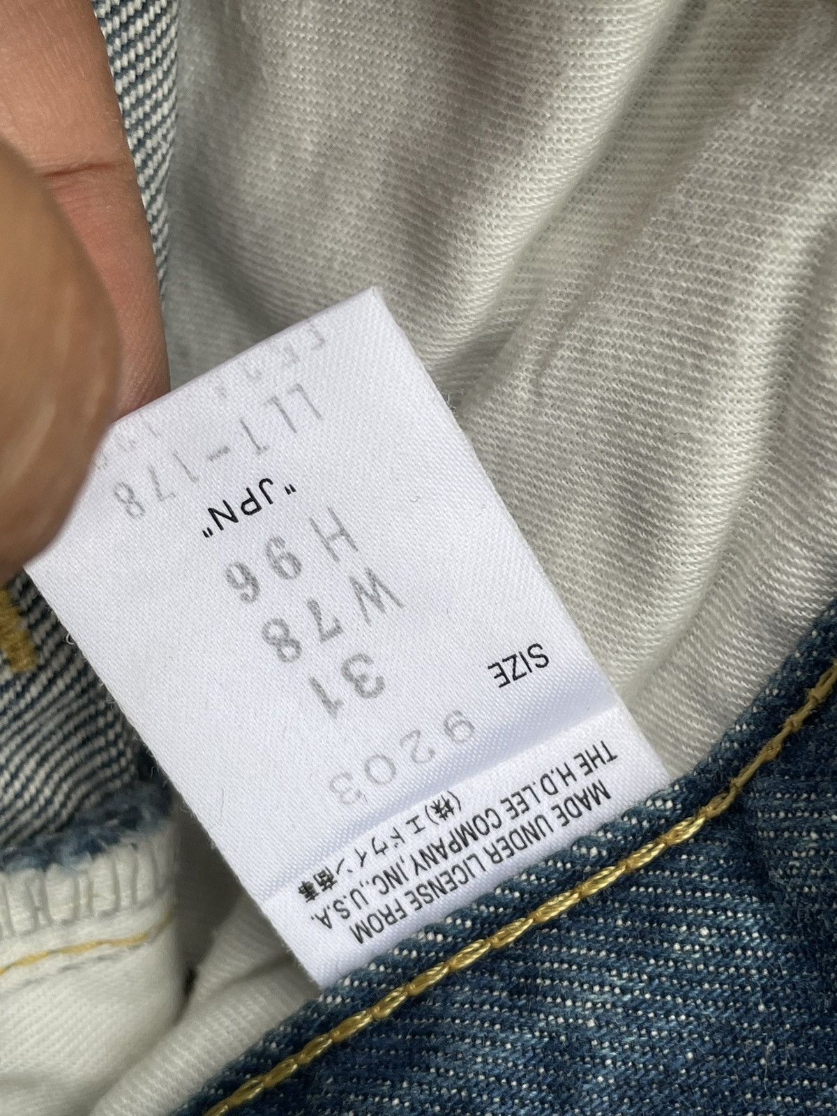 Lee Vintage Lee Denim Size US 31 - 17 Thumbnail
