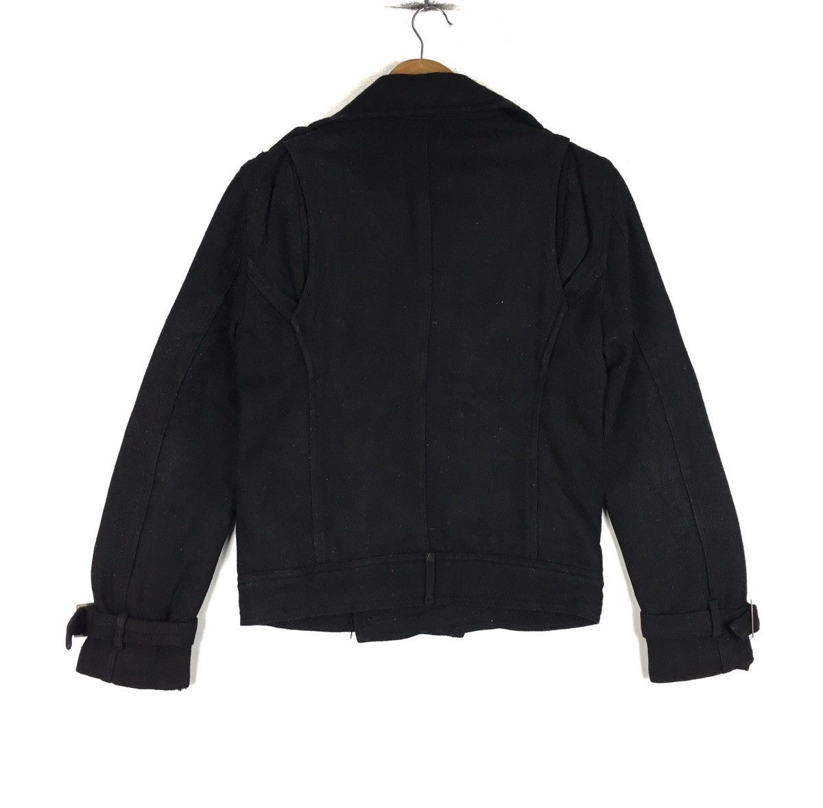 Japanese Brand Vintage RAYMOND BASQUIAT Peacoat Wool Size US S / EU 44-46 / 1 - 4 Thumbnail