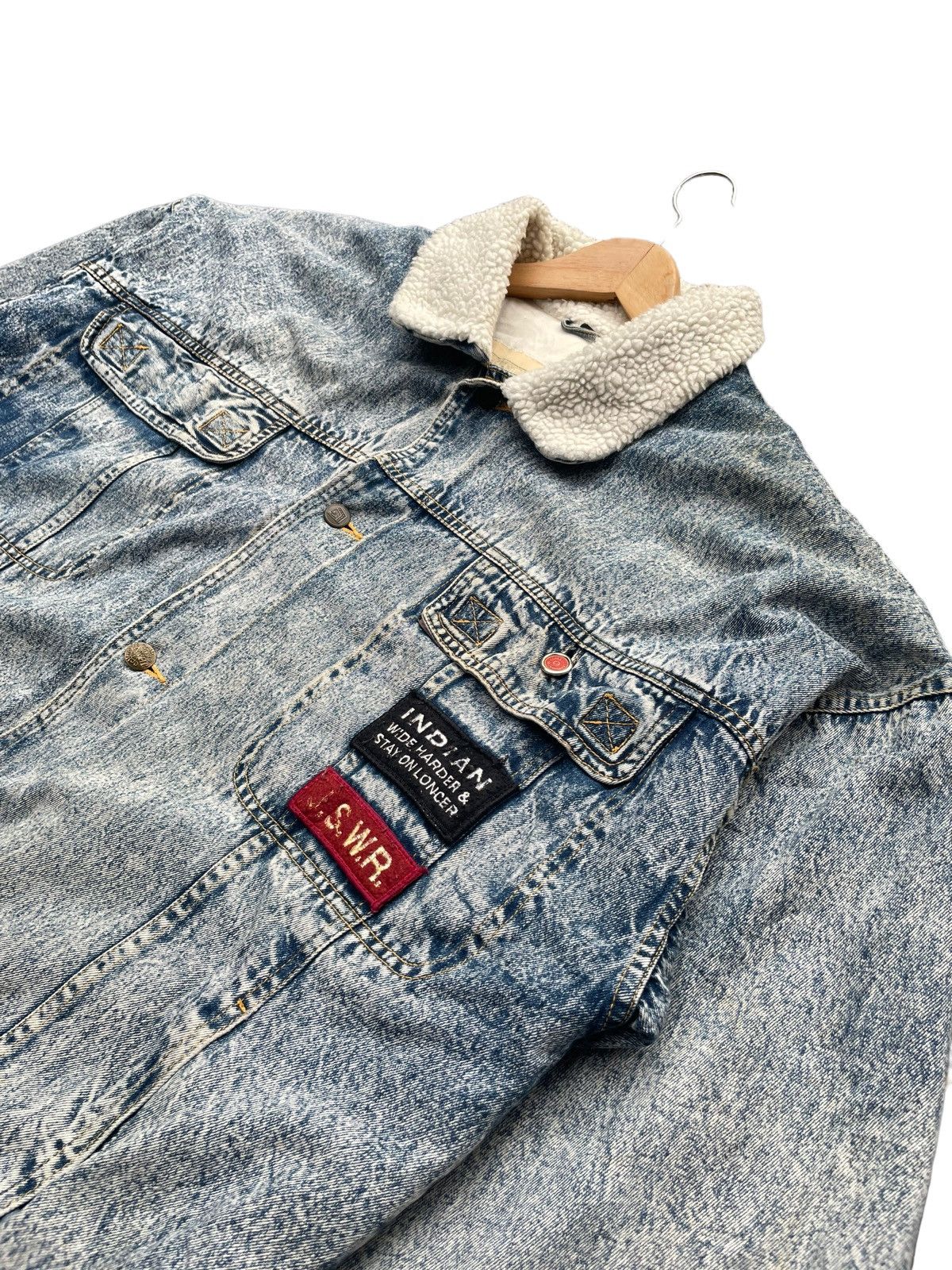 Vintage Vintage 601 Gears Unique Red Sonja Marvel Denim Jacket Size US XL / EU 56 / 4 - 2 Thumbnail