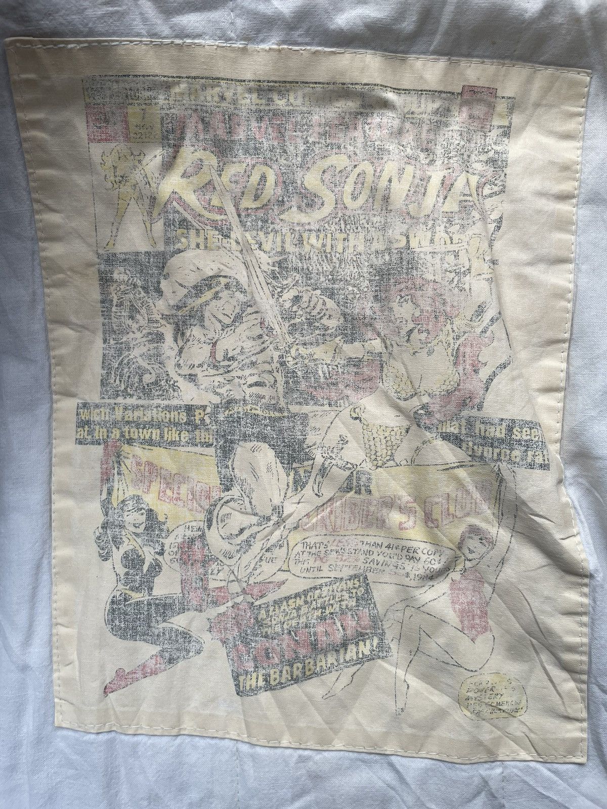 Vintage Vintage 601 Gears Unique Red Sonja Marvel Denim Jacket Size US XL / EU 56 / 4 - 11 Thumbnail