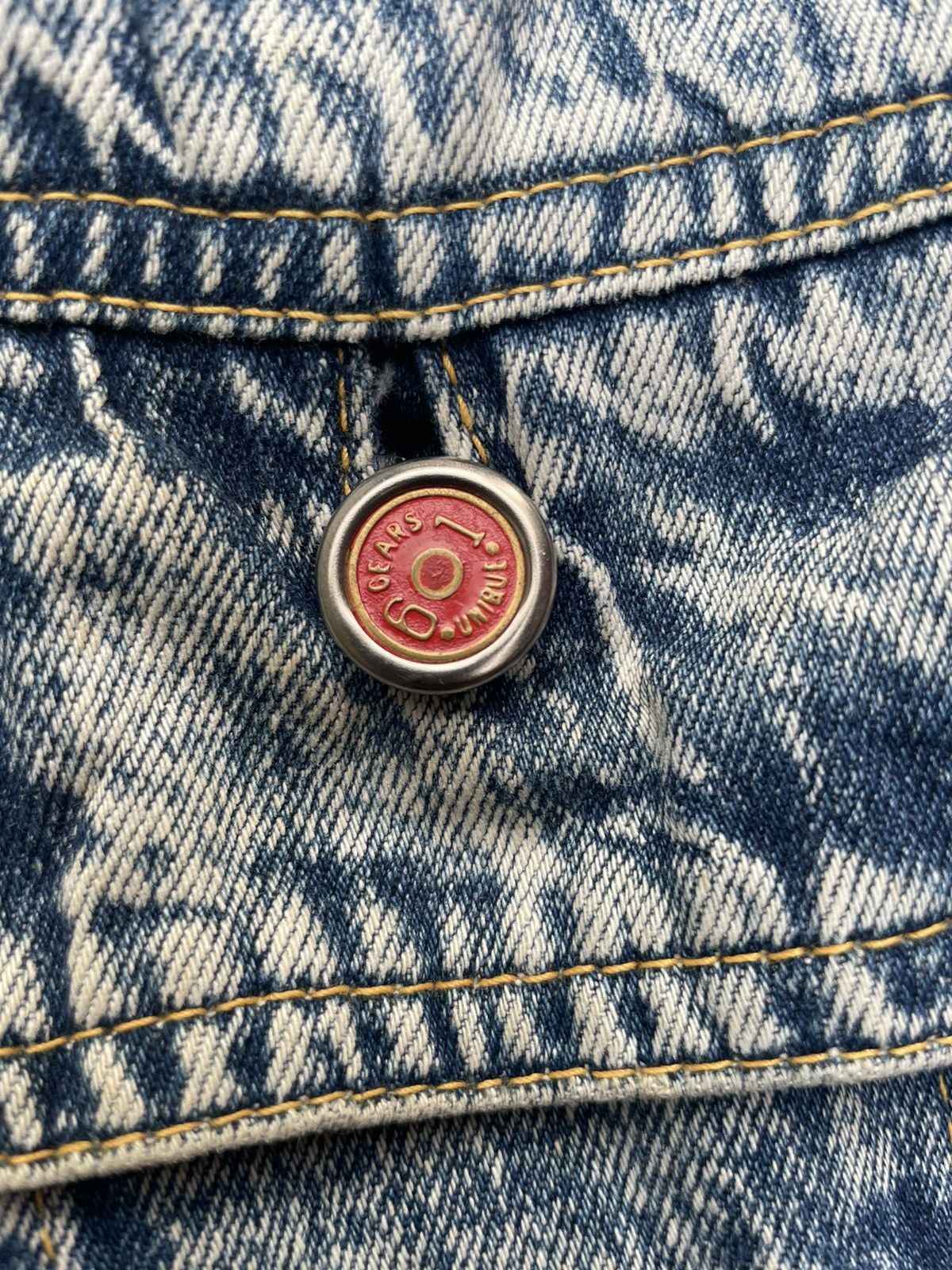 Vintage Vintage 601 Gears Unique Red Sonja Marvel Denim Jacket Size US XL / EU 56 / 4 - 12 Thumbnail