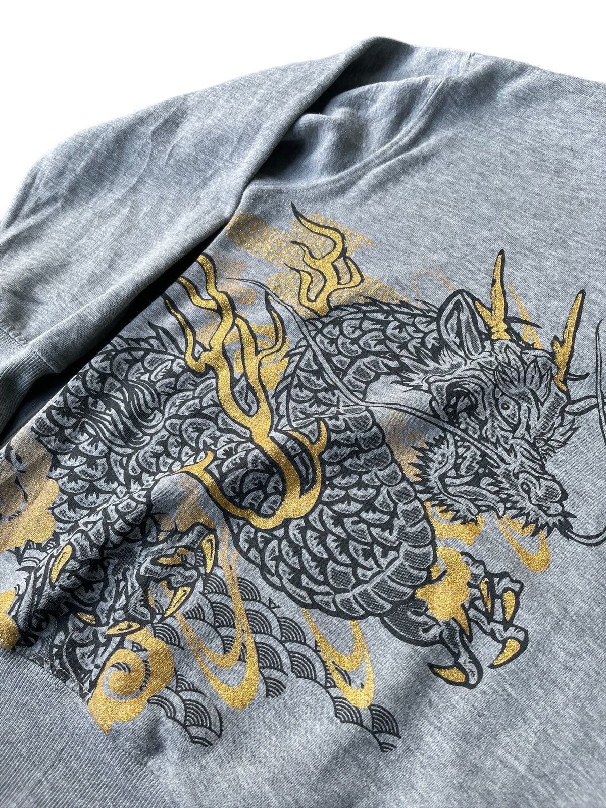 Japanese Brand Sukajan Dragon Mirror Hoodie Size US XL / EU 56 / 4 - 10 Thumbnail