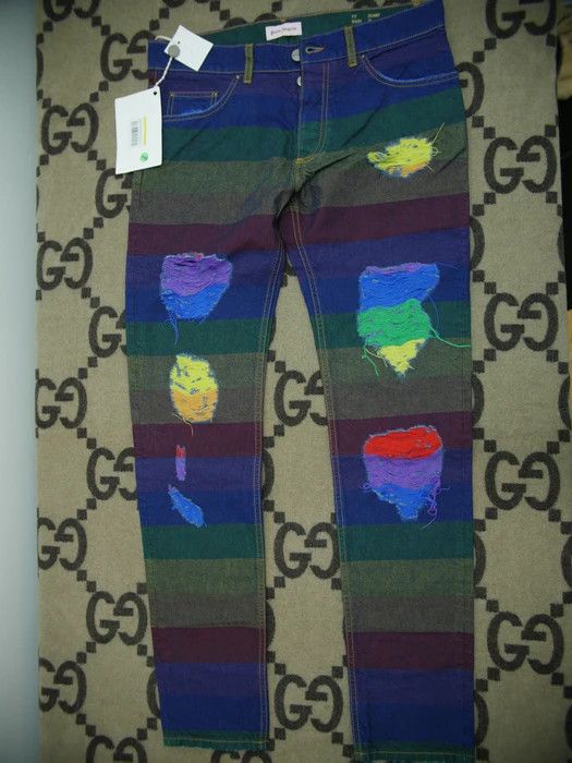 Palm Angels palm angels rainbow stripe jeans Size US 31 - 1 Thumbnail