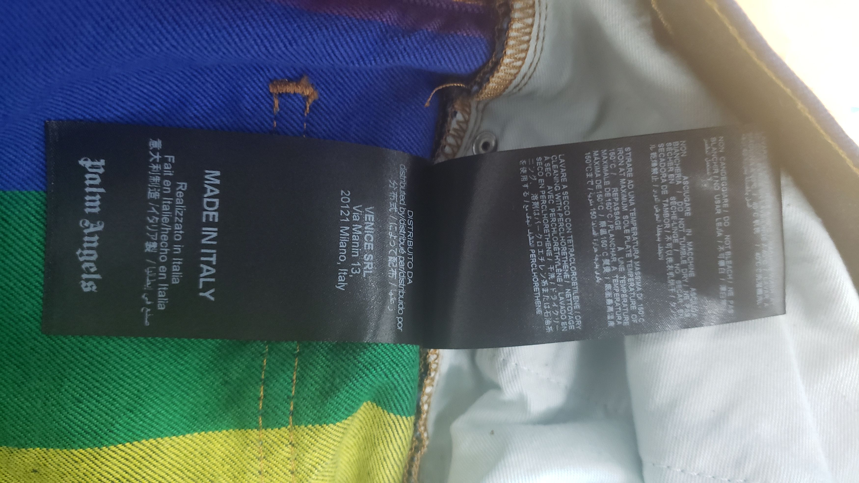 Palm Angels palm angels rainbow stripe jeans Size US 31 - 13 Thumbnail