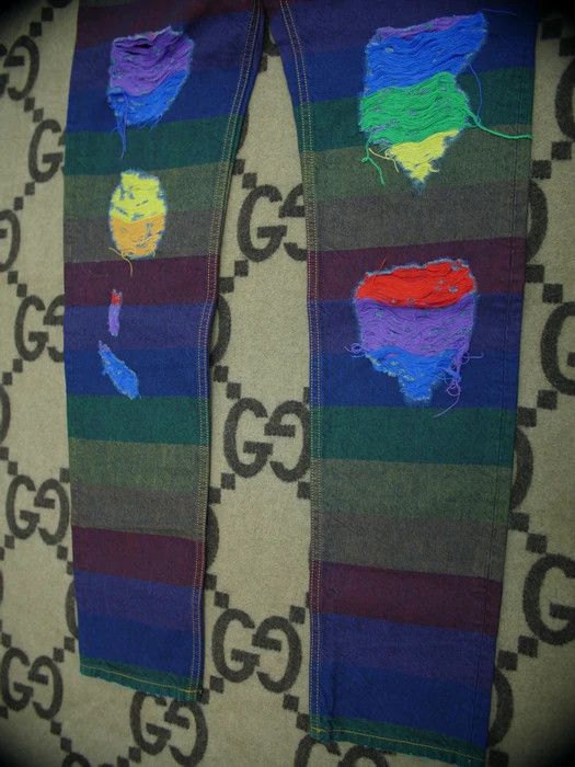 Palm Angels palm angels rainbow stripe jeans Size US 31 - 2 Thumbnail