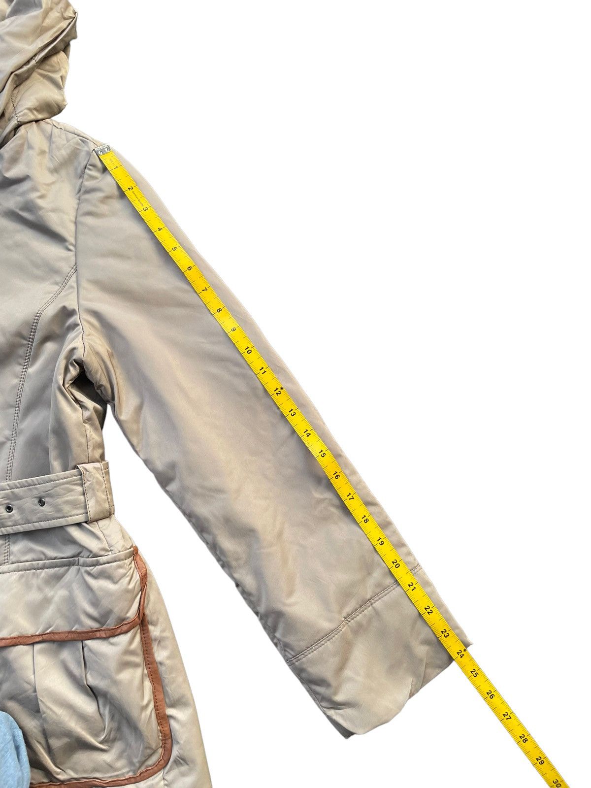 Georges Marciano Goerges Rech Paris Trench Jacket Size M / US 6-8 / IT 42-44 - 16 Thumbnail