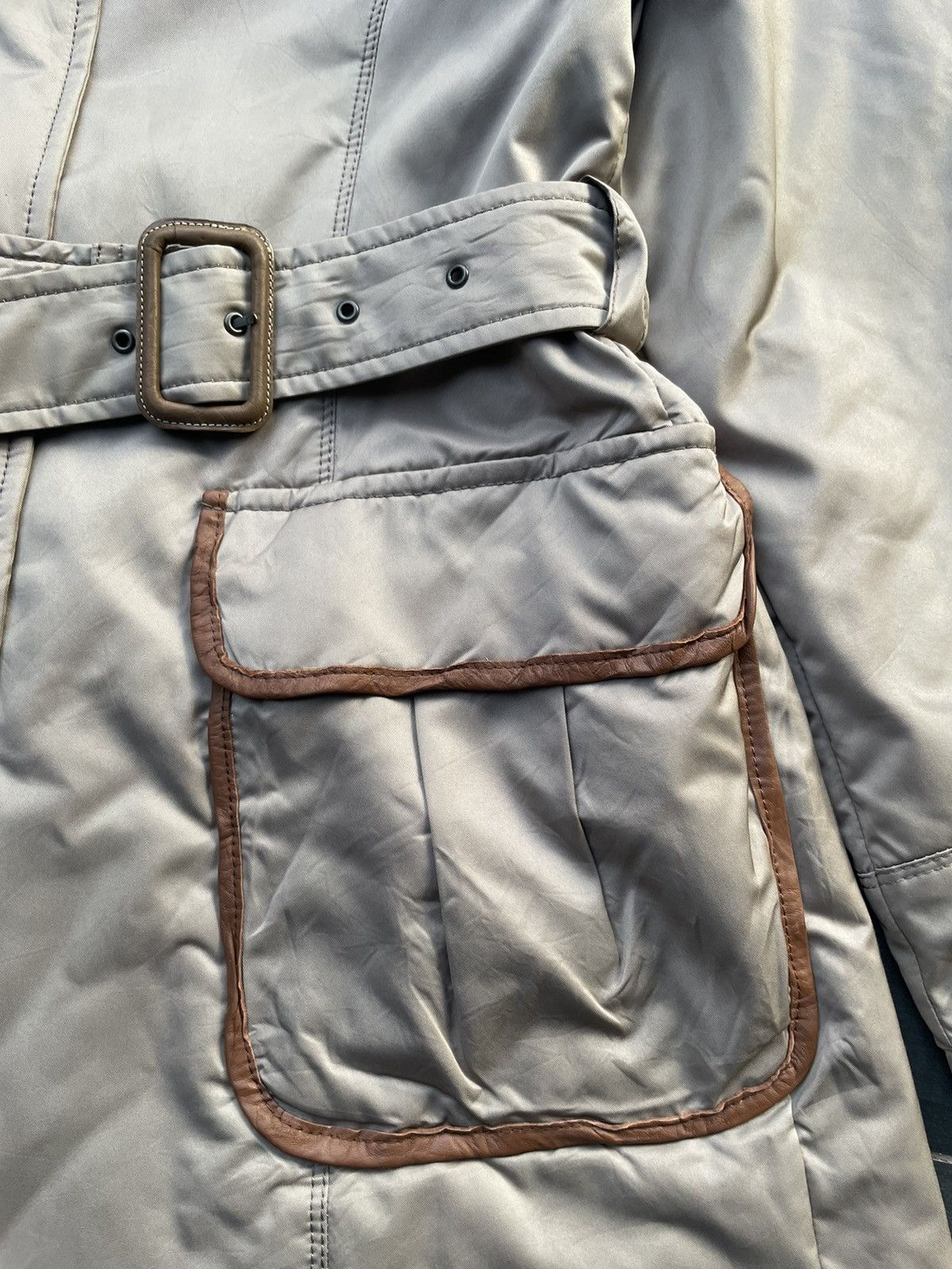 Georges Marciano Goerges Rech Paris Trench Jacket Size M / US 6-8 / IT 42-44 - 12 Thumbnail