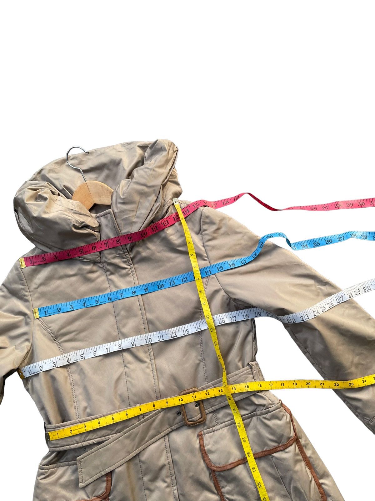 Georges Marciano Goerges Rech Paris Trench Jacket Size M / US 6-8 / IT 42-44 - 15 Thumbnail