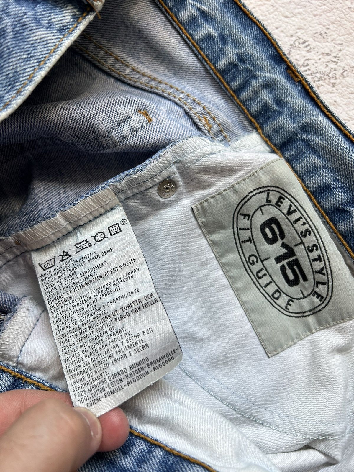 Levi's × Vintage Distressed Vintage Levis 615 Faded Shorts Blue / Orangey Tab Size US 32 / EU 48 - 10 Thumbnail