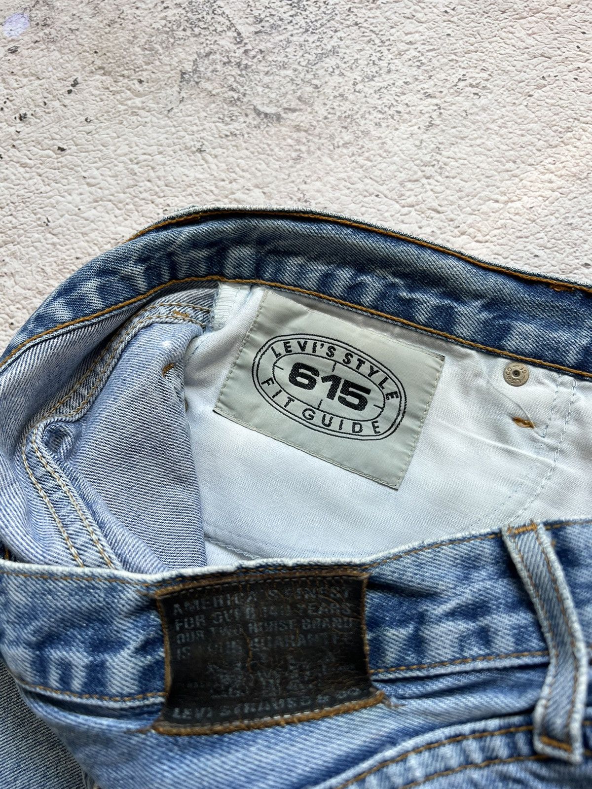 Levi's × Vintage Distressed Vintage Levis 615 Faded Shorts Blue / Orangey Tab Size US 32 / EU 48 - 11 Thumbnail
