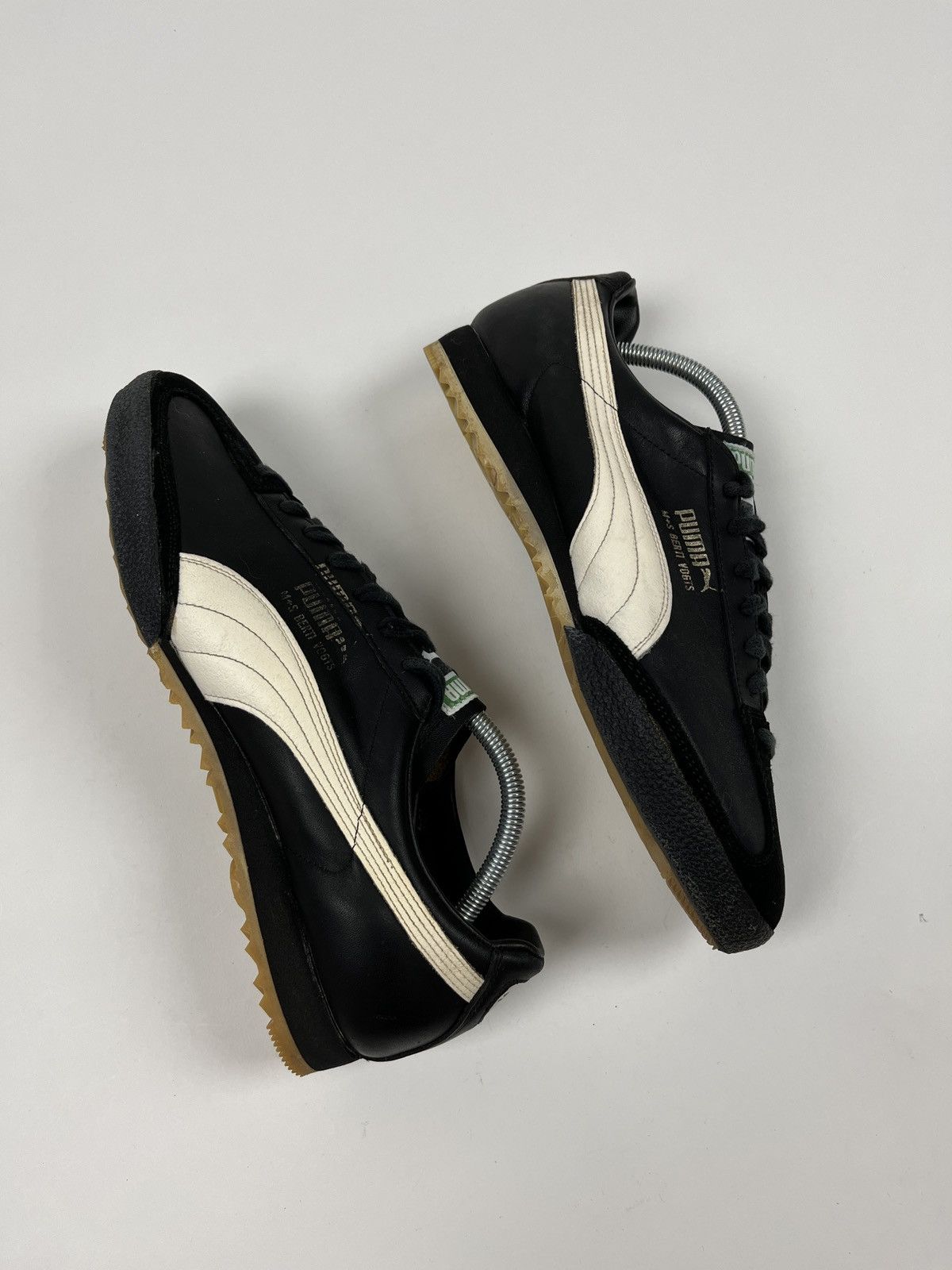 Puma Rare🔥Vintage 1974 Puma M+S Berti Vogts Leather Sneakers Size US 9.5 / EU 42-43 - 9 Thumbnail