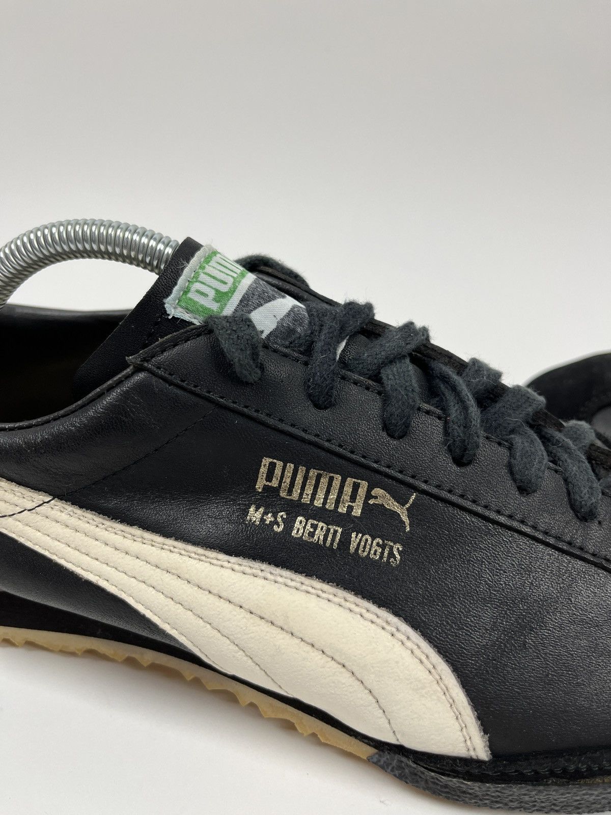 Puma Rare🔥Vintage 1974 Puma M+S Berti Vogts Leather Sneakers Size US 9.5 / EU 42-43 - 3 Thumbnail