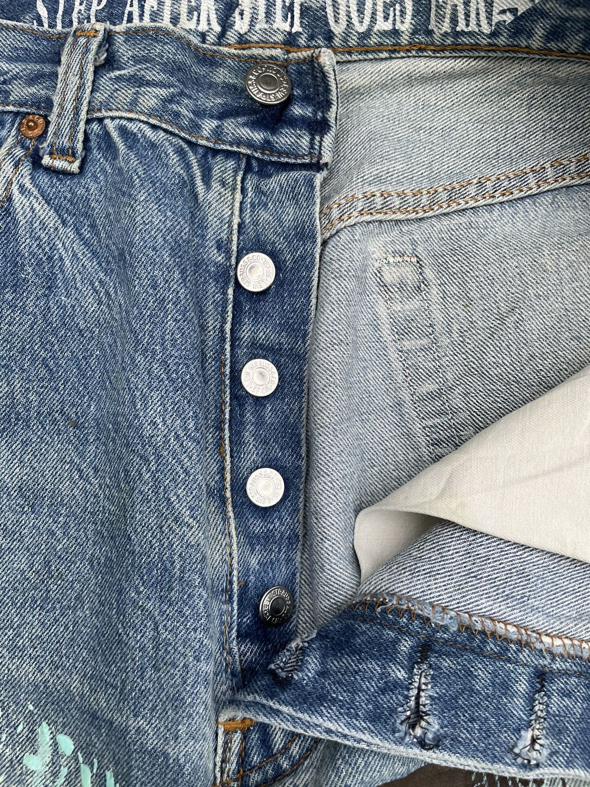 Levi's 🔥Rare🔥Levi’s 501 e 1988 Usa x Optimist Custom Denim Size US 32 / EU 48 - 24 Thumbnail