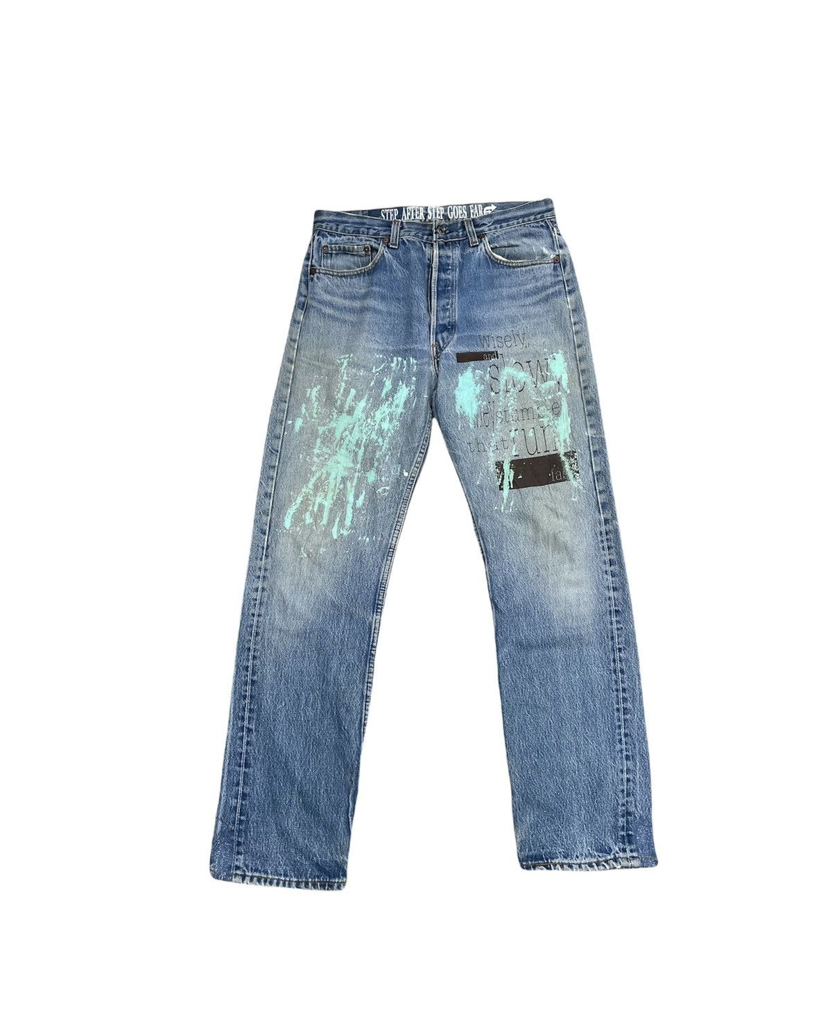Levi's 🔥Rare🔥Levi’s 501 e 1988 Usa x Optimist Custom Denim Size US 32 / EU 48 - 1 Thumbnail