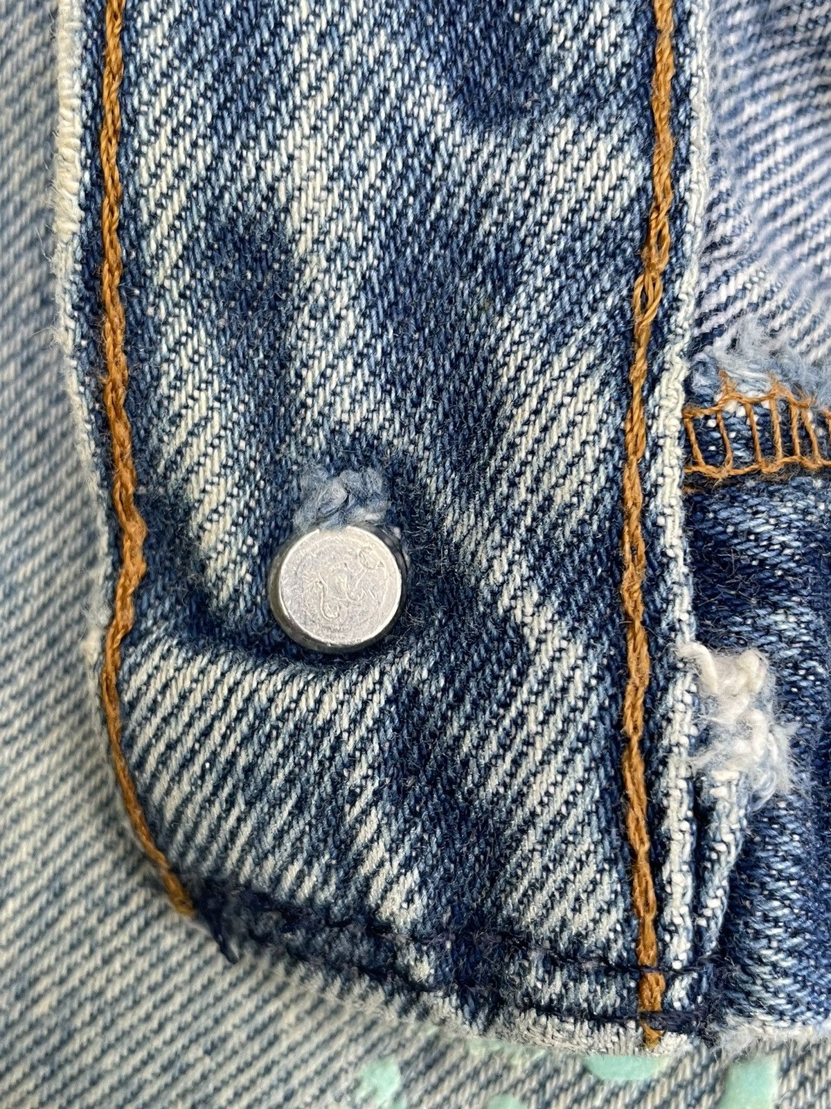 Levi's 🔥Rare🔥Levi’s 501 e 1988 Usa x Optimist Custom Denim Size US 32 / EU 48 - 22 Thumbnail