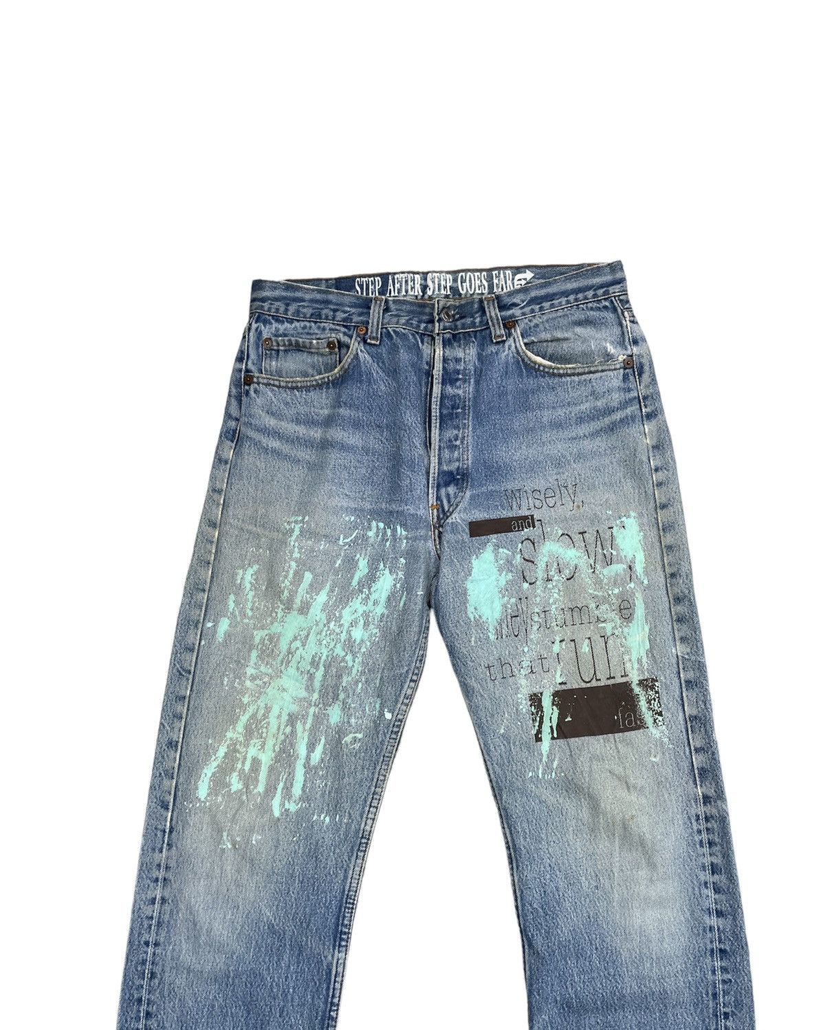 Levi's 🔥Rare🔥Levi’s 501 e 1988 Usa x Optimist Custom Denim Size US 32 / EU 48 - 5 Thumbnail