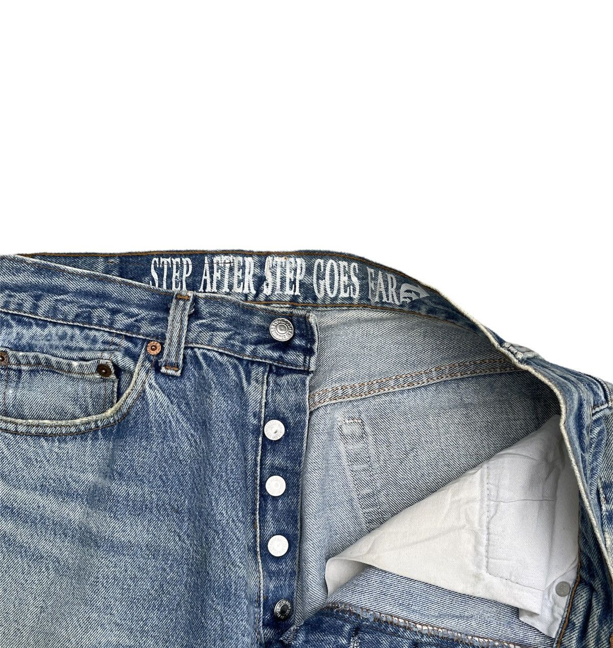 Levi's 🔥Rare🔥Levi’s 501 e 1988 Usa x Optimist Custom Denim Size US 32 / EU 48 - 9 Thumbnail