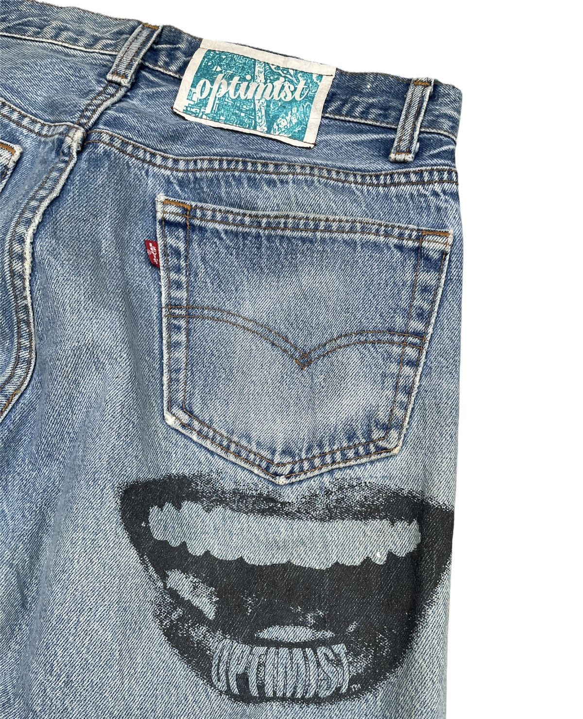 Levi's 🔥Rare🔥Levi’s 501 e 1988 Usa x Optimist Custom Denim Size US 32 / EU 48 - 14 Thumbnail