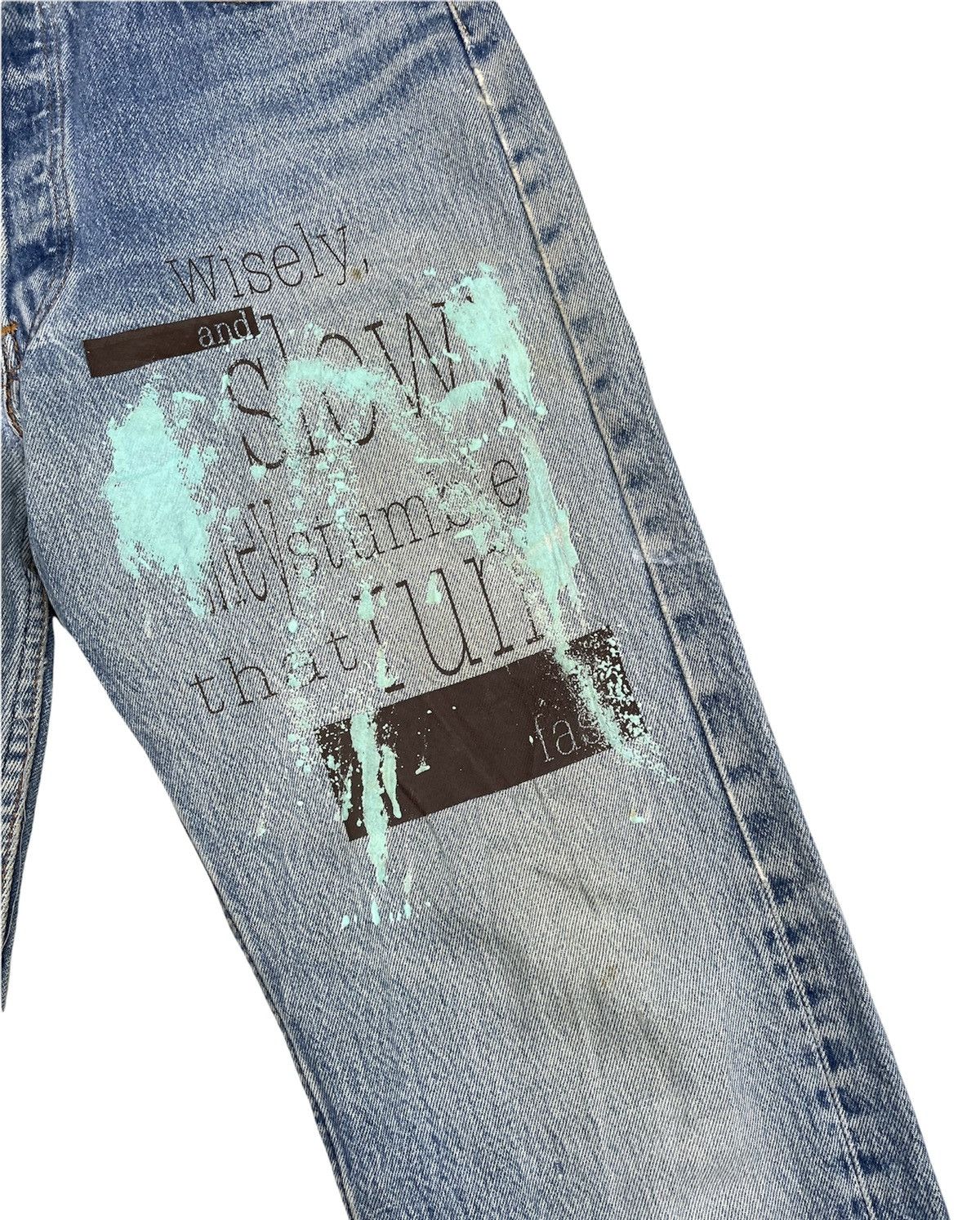 Levi's 🔥Rare🔥Levi’s 501 e 1988 Usa x Optimist Custom Denim Size US 32 / EU 48 - 6 Thumbnail