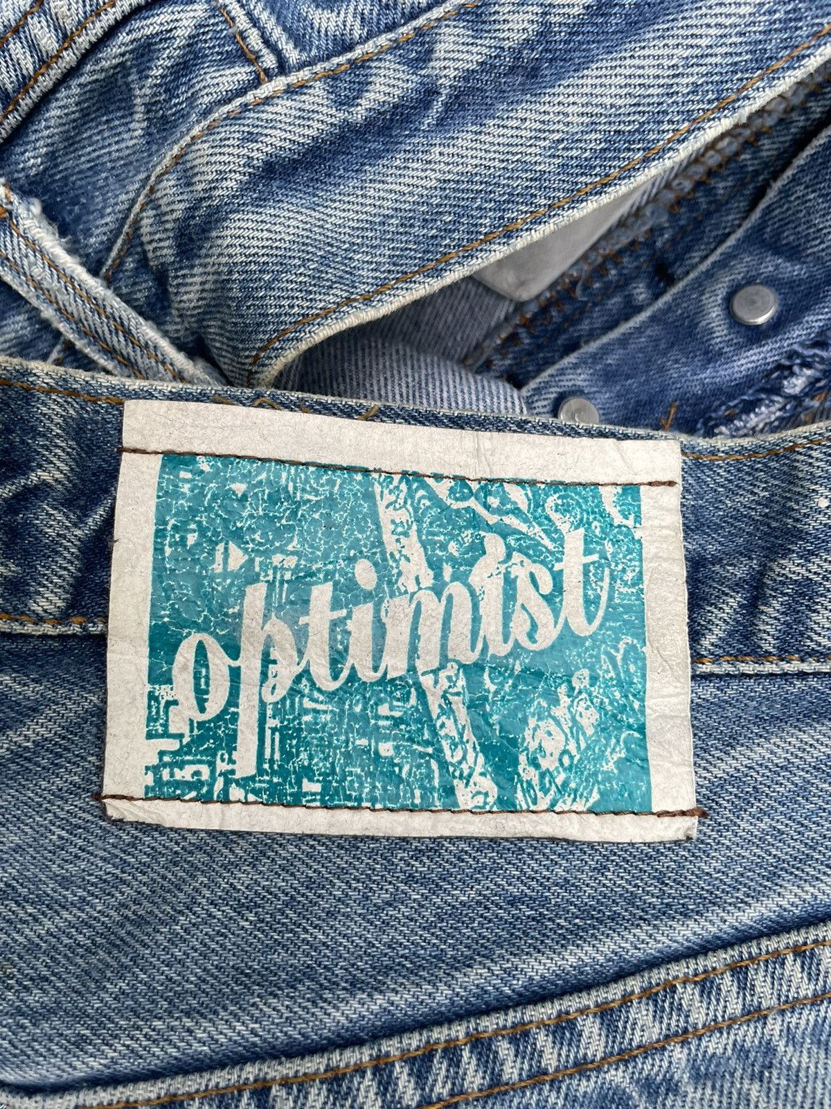 Levi's 🔥Rare🔥Levi’s 501 e 1988 Usa x Optimist Custom Denim Size US 32 / EU 48 - 16 Thumbnail