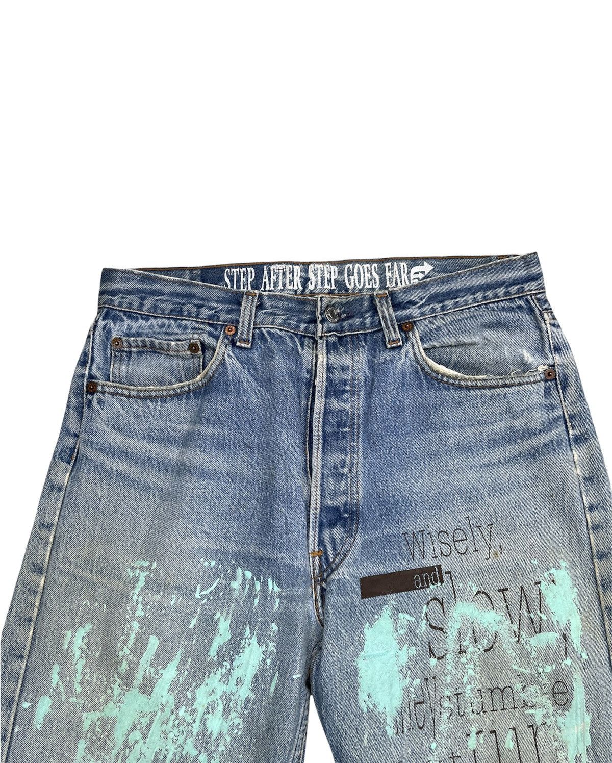 Levi's 🔥Rare🔥Levi’s 501 e 1988 Usa x Optimist Custom Denim Size US 32 / EU 48 - 8 Thumbnail
