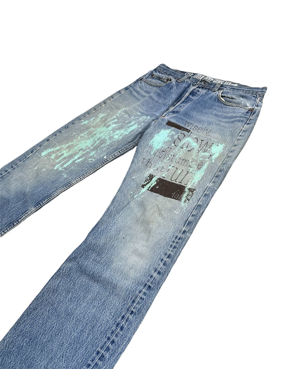 Levi's 🔥Rare🔥Levi’s 501 e 1988 Usa x Optimist Custom Denim Size US 32 / EU 48 - 3 Thumbnail