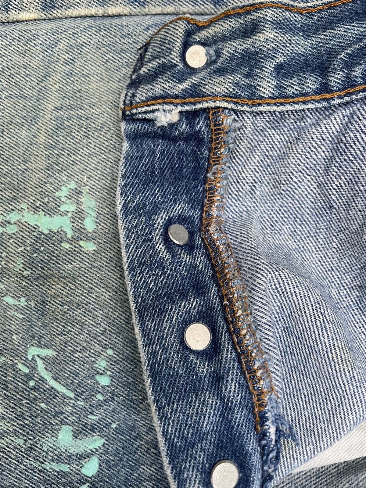 Levi's 🔥Rare🔥Levi’s 501 e 1988 Usa x Optimist Custom Denim Size US 32 / EU 48 - 23 Thumbnail