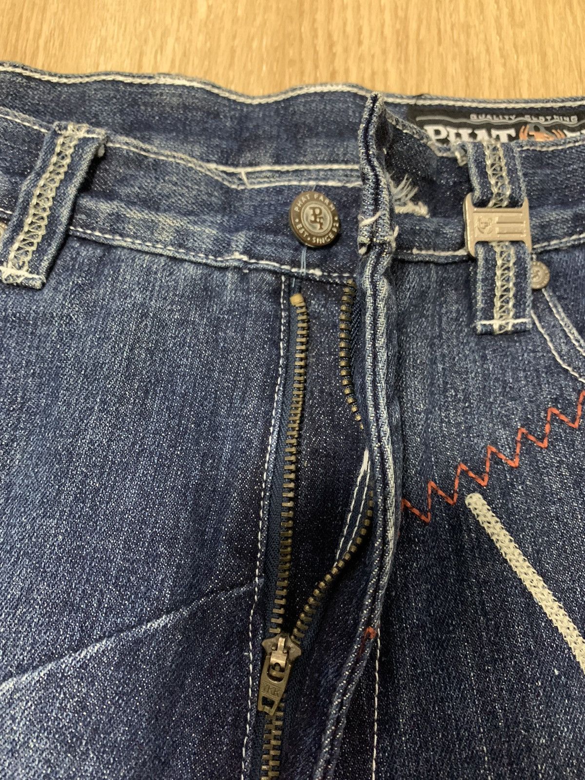 Phat Farm × Vintage Phat Farm Baggy Denim Pants Size US 32 / EU 48 - 3 Thumbnail